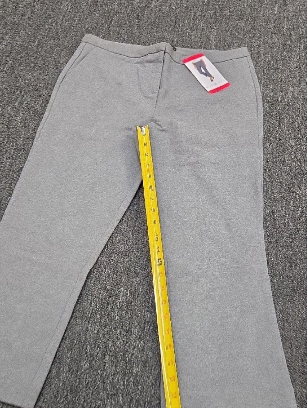 (#4) Women’s Gray Ponte Knit Wide-Leg Pants - Picture 5 of 6